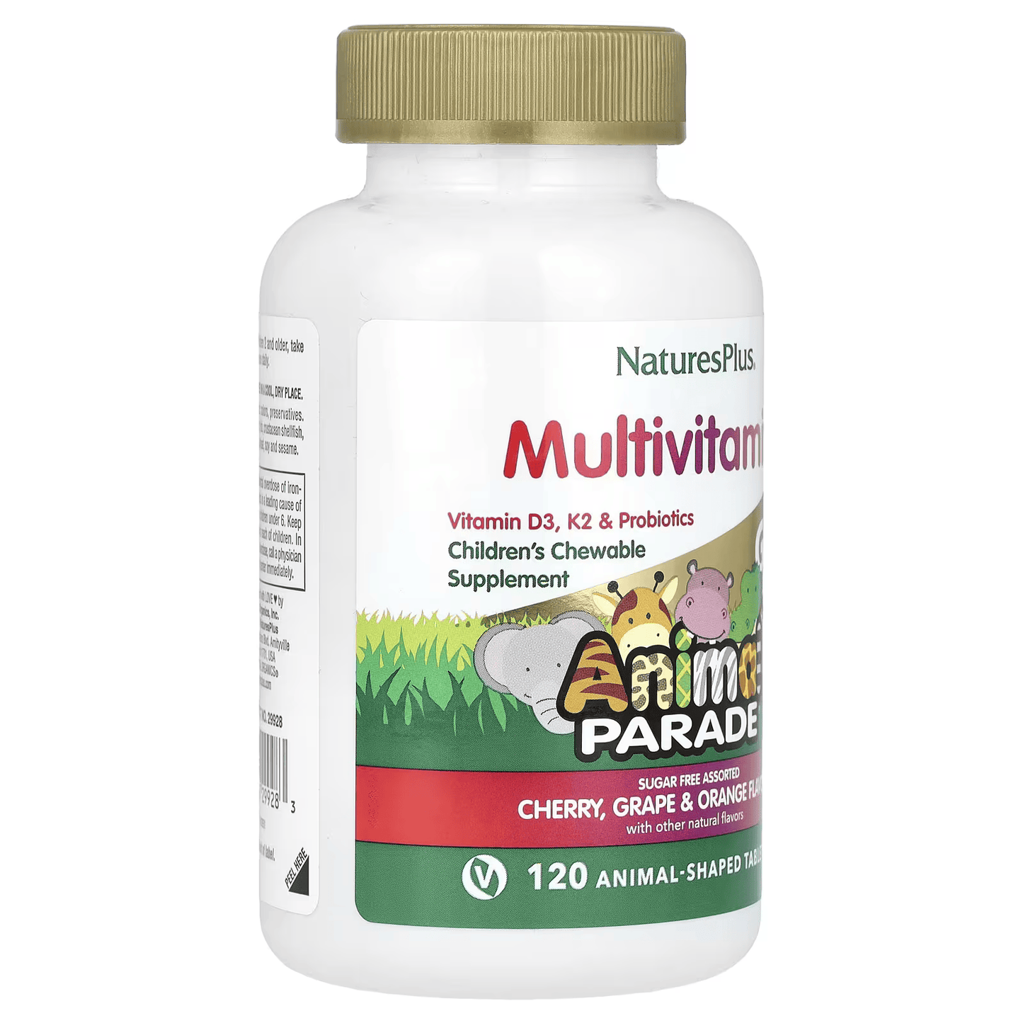 NaturesPlus® Animal Parade Gold, Assorted Chewable, 120 Tablets