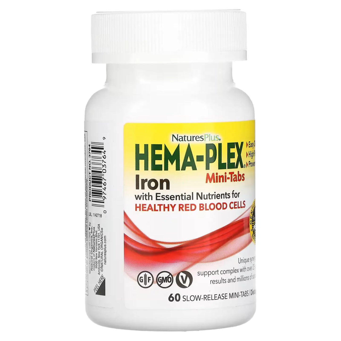 NaturesPlus®Hema-Plex, 60 Slow Release Mini Tabs