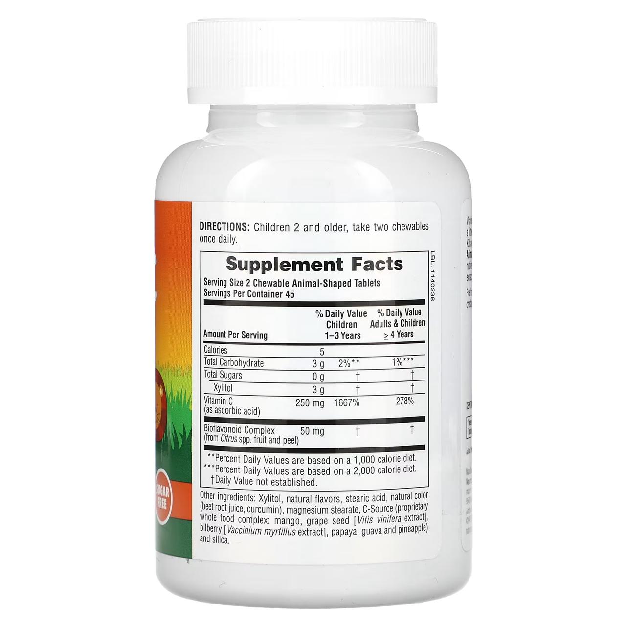 NaturesPlus® Animal Parade, Vitamin C Chewable, 90 Tablets