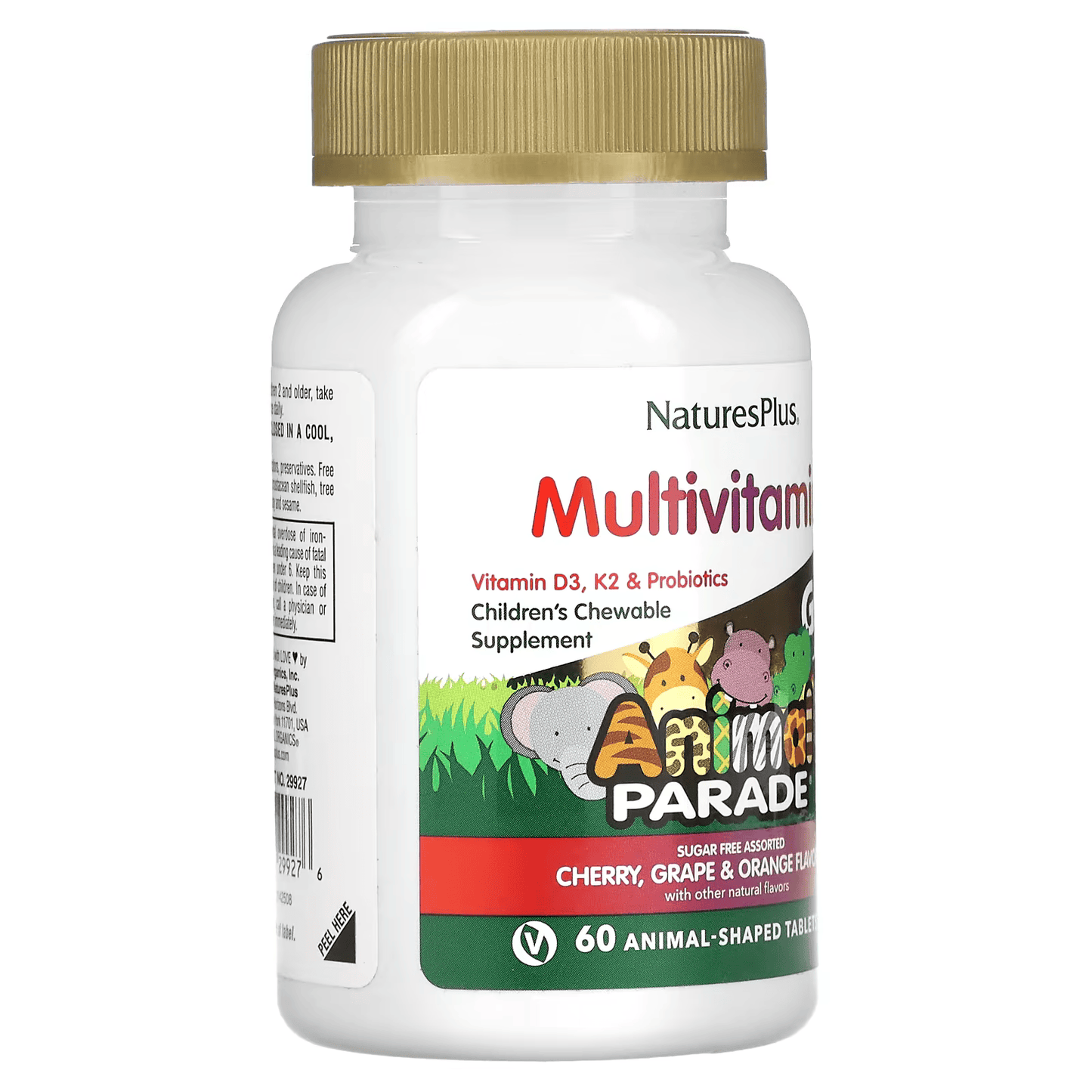 NaturesPlus® Animal Parade Gold, Assorted Chewable, 60 Tablets