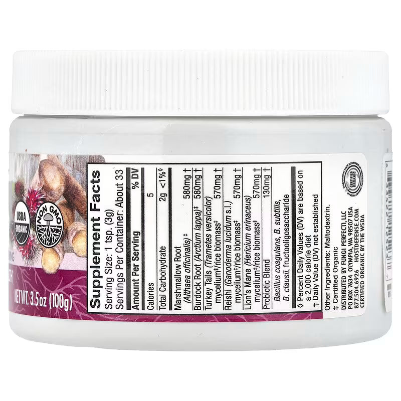 Host Defense, Mushrooms™, MycoBotanicals® Microbiome Powder, 3.5 oz (100 g)