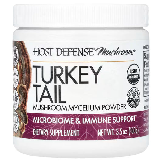 Host Defense, Mushrooms™, Turkey Tail, Mushroom Mycelium Powder