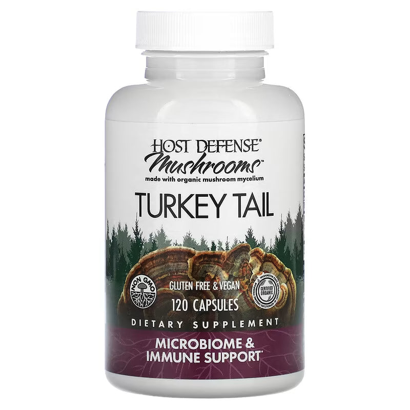 Host Defense, Mushrooms™, Turkey Tail, (0.5 g per Capsule)