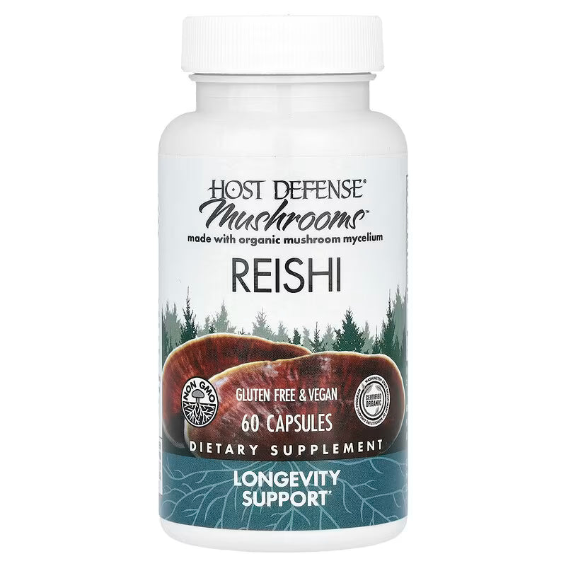 Host Defense, Mushrooms™, Reishi, (0.5 g per Capsule)