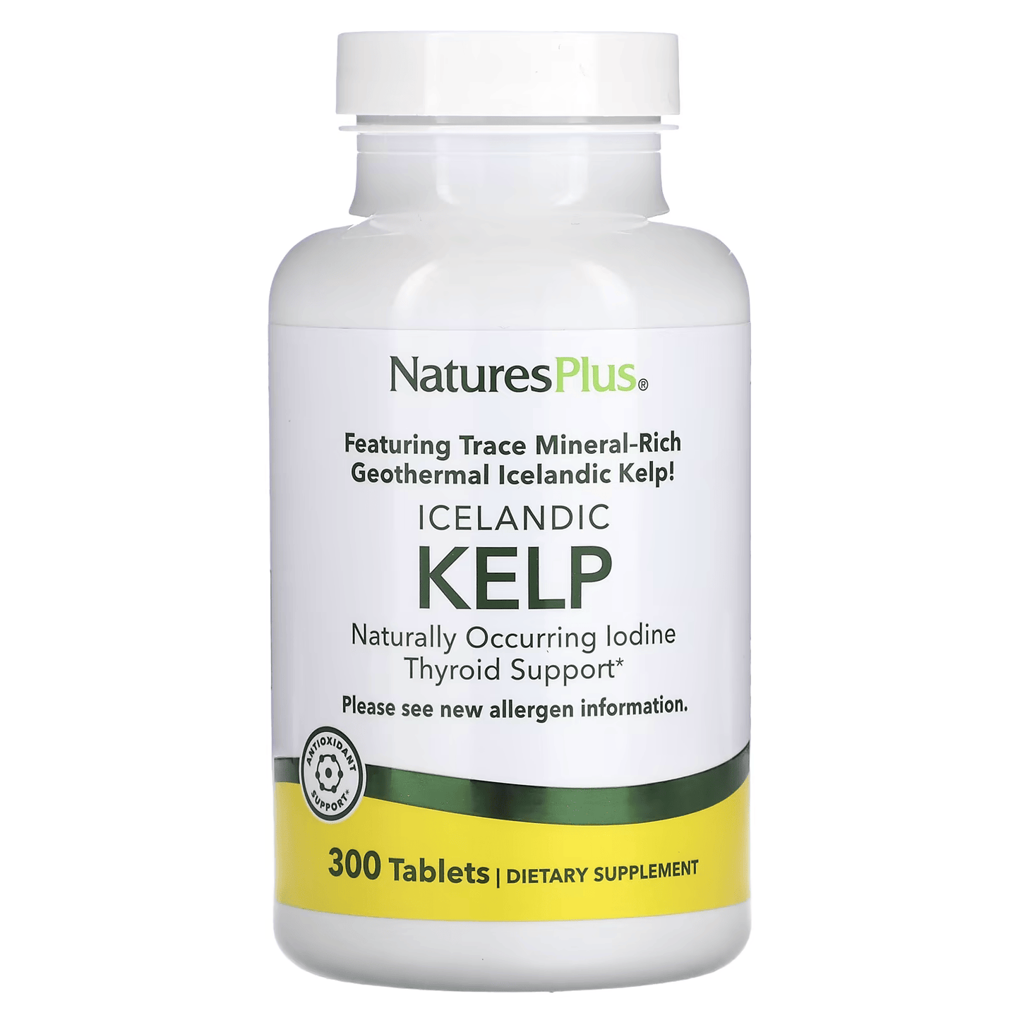 NaturesPlus® KELP, 300 Tablets (150 mg per Tablet)
