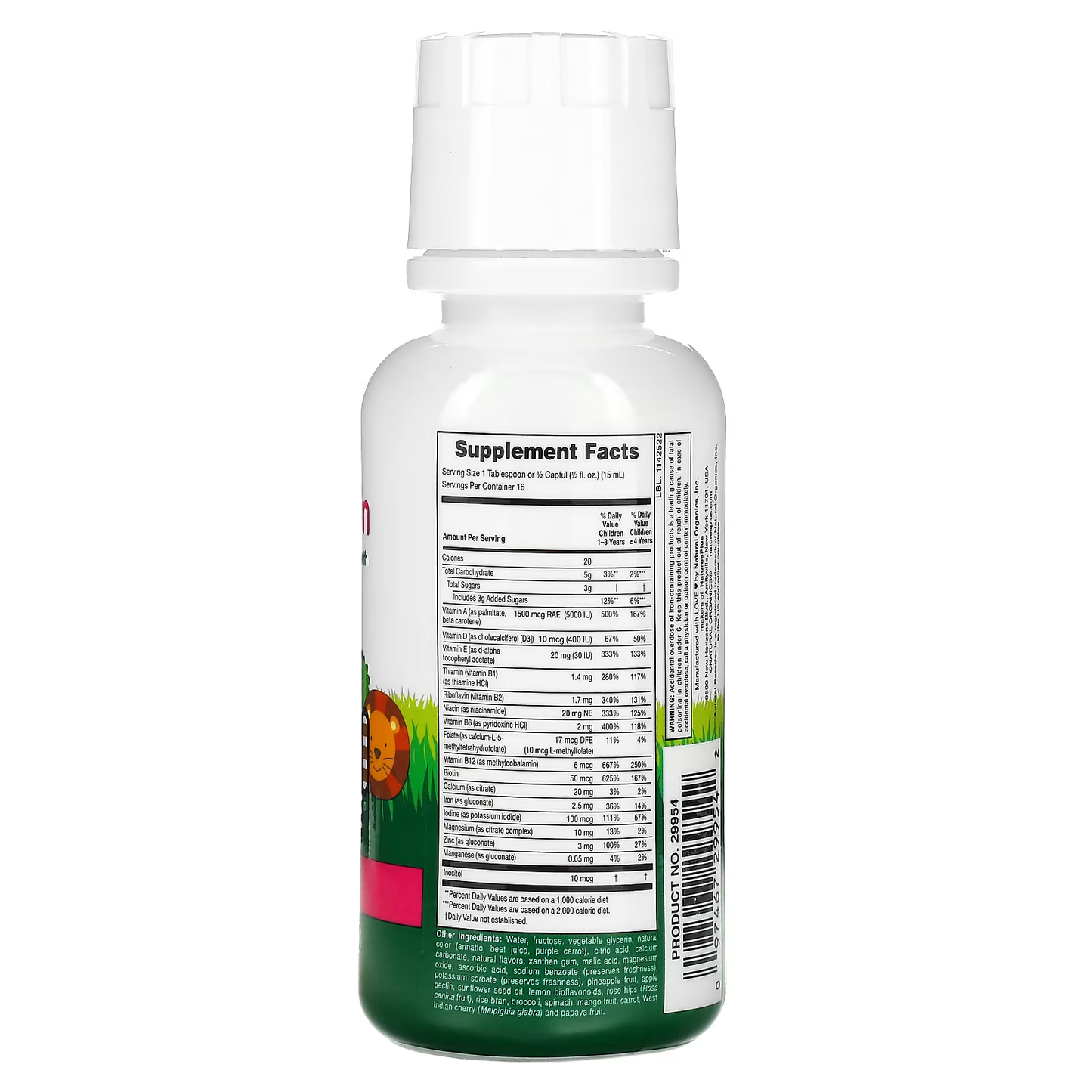 NaturesPlus® Animal Parade, Liquid 8 fl oz (236.56 ml)