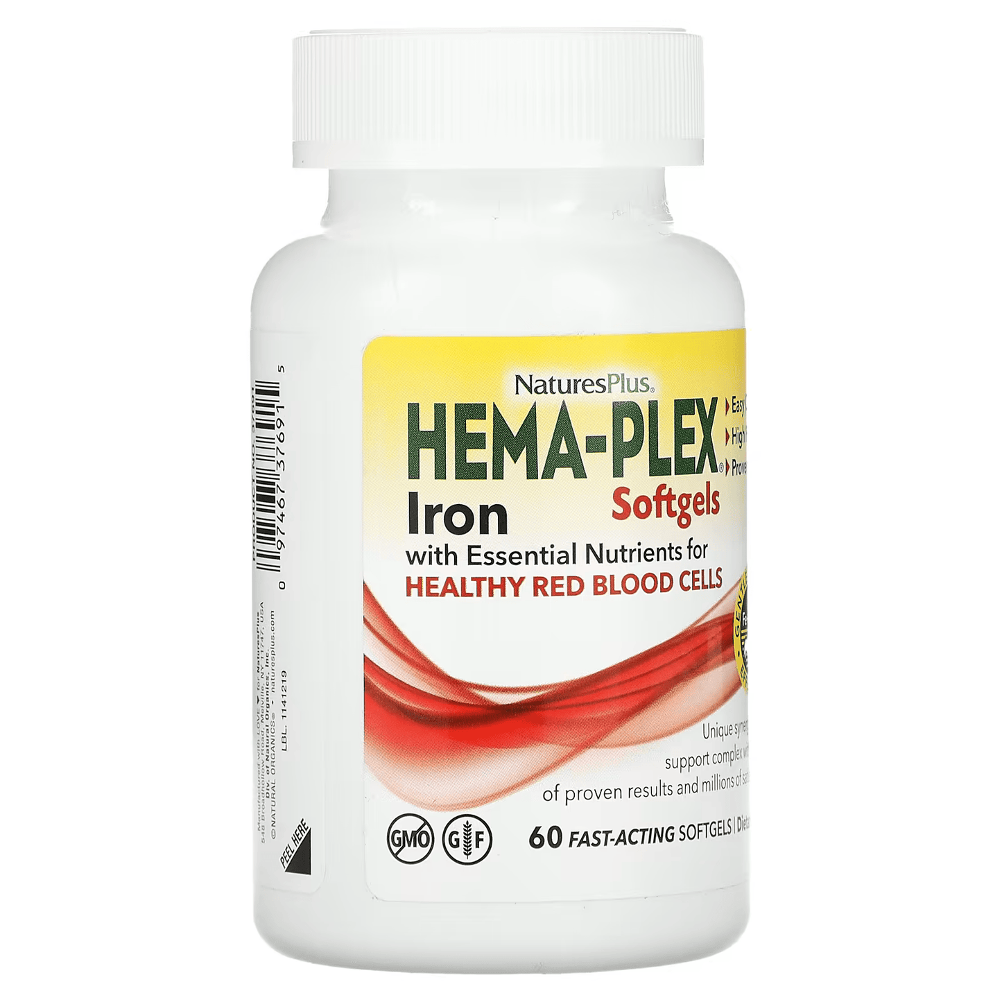 NaturesPlus® Hema-Plex Vcap, 60 Fast-Acting Softgels