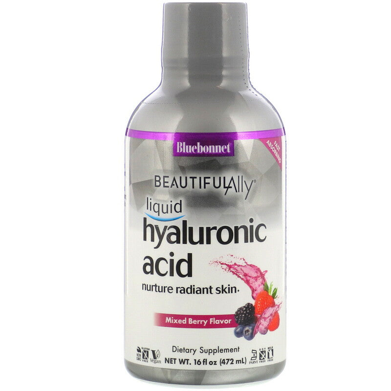 Beautiful Ally Liquid Hyaluronic Acid Mixed Berry 16 fl oz