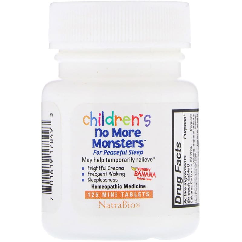 Children's No More Monsters, Yummy Banana Natural Flavor, 125 Mini Tablets