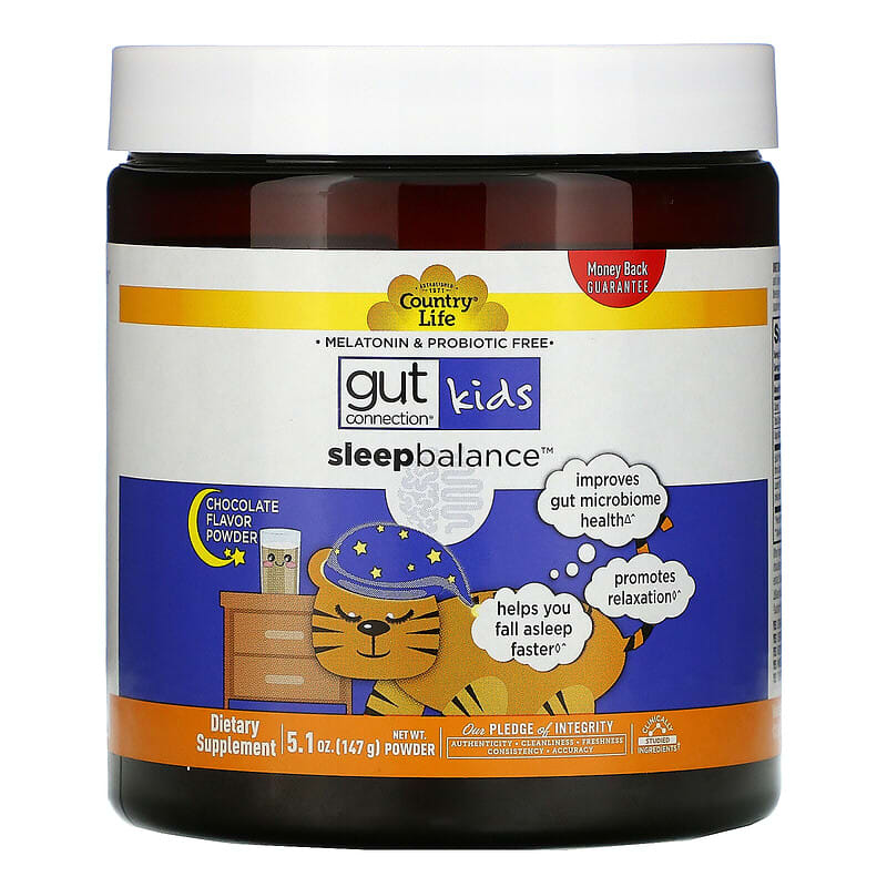 Gut Connection Kids, Sleep Balance, Chocolate Flavor Powder, 5.1 oz (147 g)