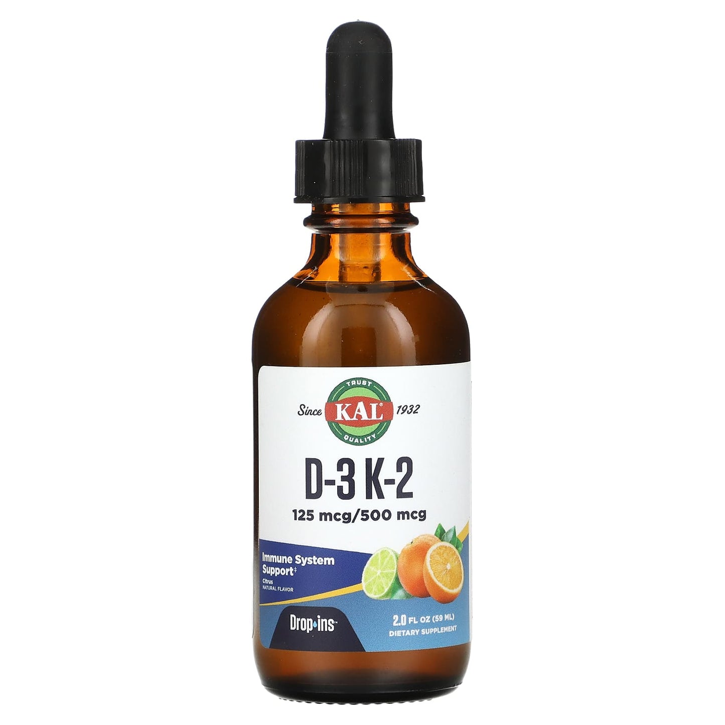 D-3 K-2 Drop Ins, Citrus, 2 fl oz (59 ml)
