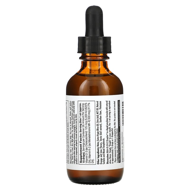 D-3 K-2 Drop Ins, Citrus, 2 fl oz (59 ml)