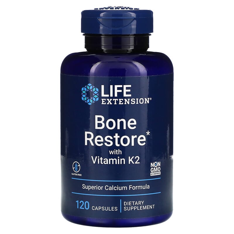 Bone Restore with Vitamin K2, 120 Capsules