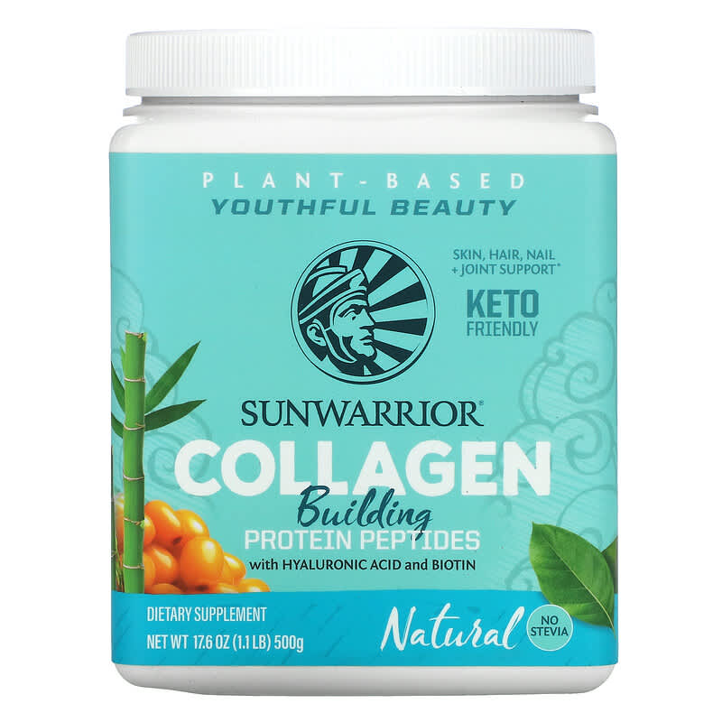 Collagen Building Protein Peptides, Natural, 17.6 oz (500 g)