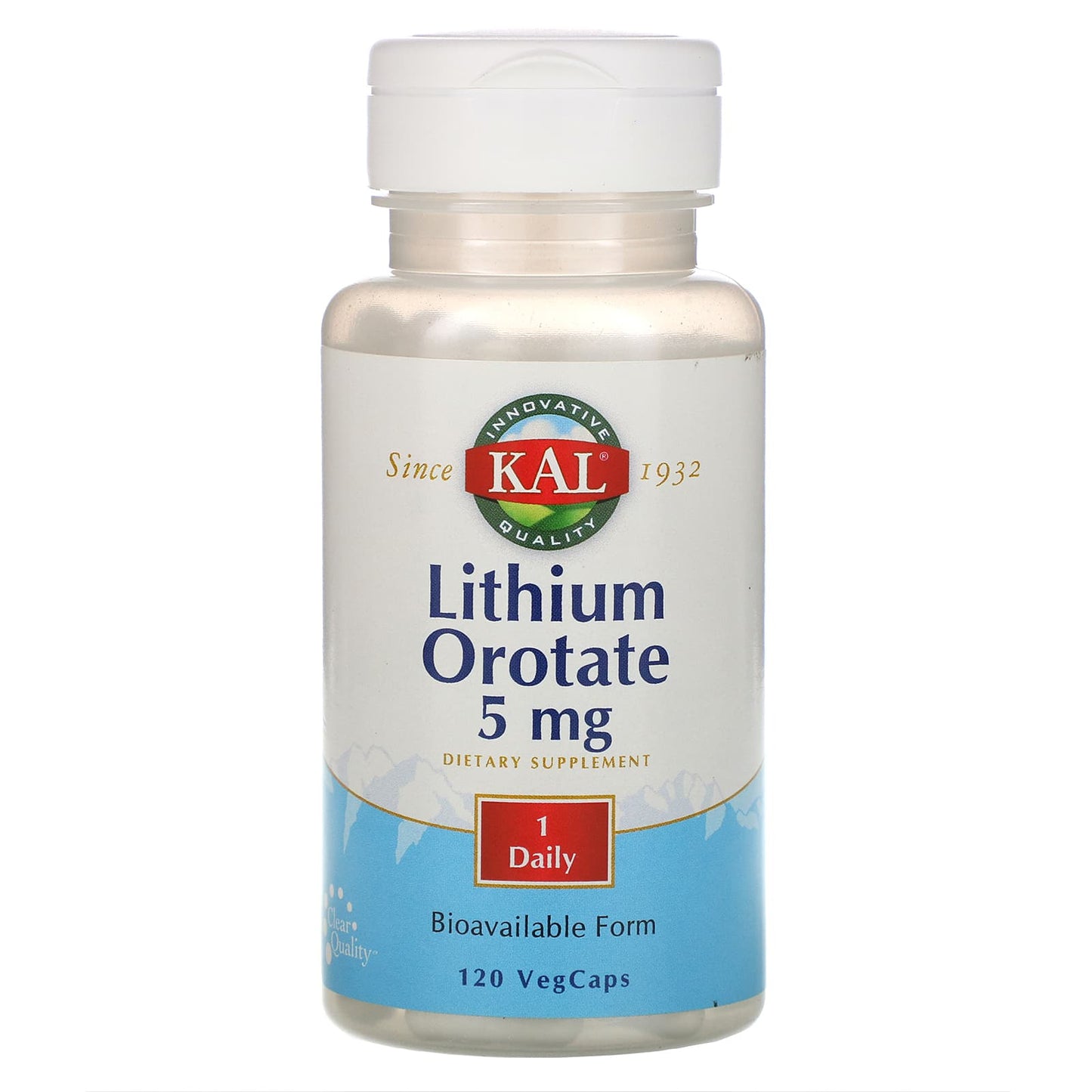 Lithium Orotate, 5 mg, 120 VegCaps