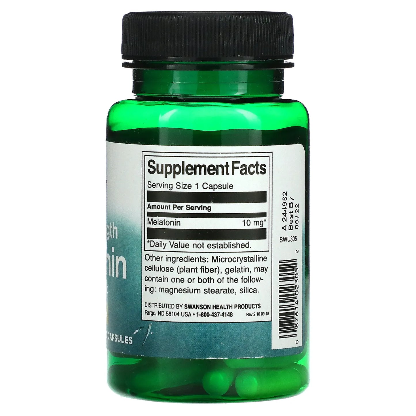 Triple Strength Melatonin, 10 mg, 60 Capsules