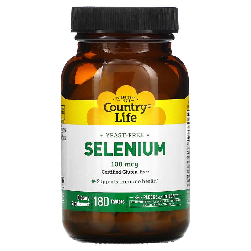 Selenium, 100 mcg, 180 Tablets