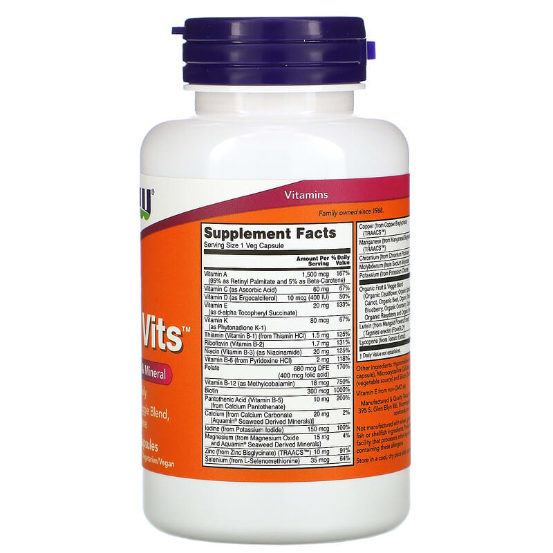 Daily Vits, Multi Vitamin & Mineral, 120 Veg Capsules