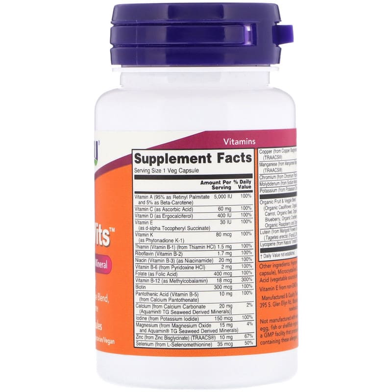 Daily Vits, Multi Vitamin & Mineral, 30 Veg Capsules