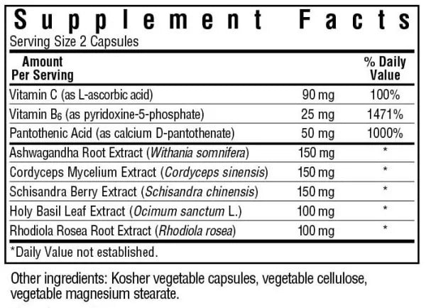 Bluebonnet Targeted Choice Adrenal Support 60 VegCaps