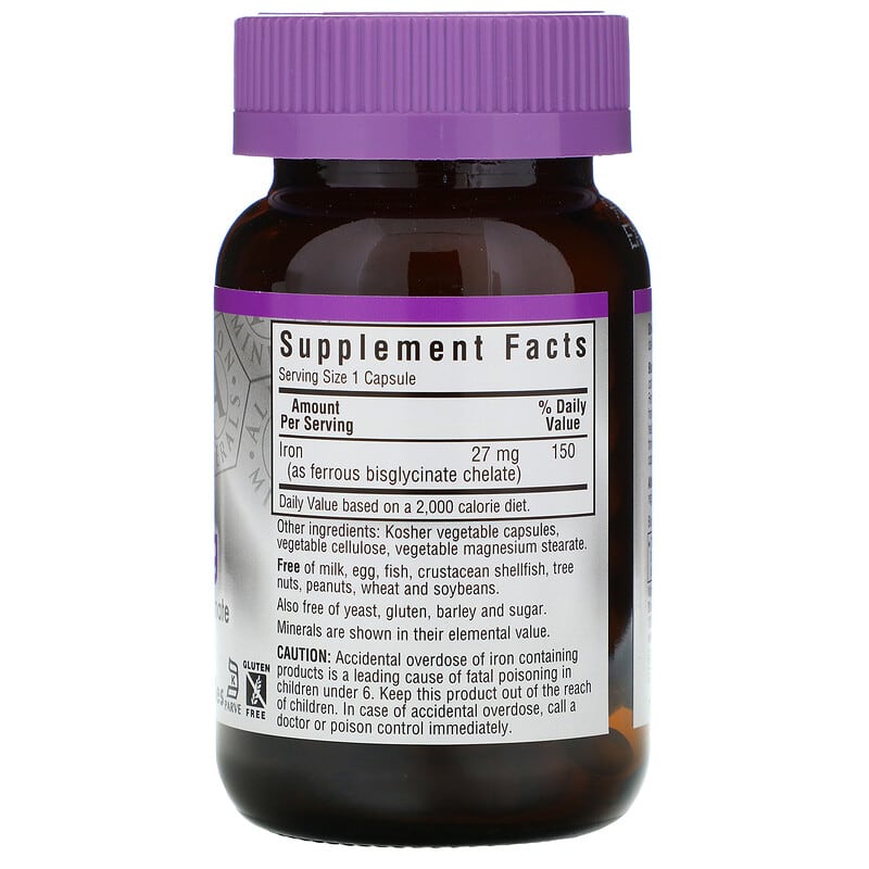 Extra Strength Chelated Iron, 27 mg, 90 Vegetable Capsules