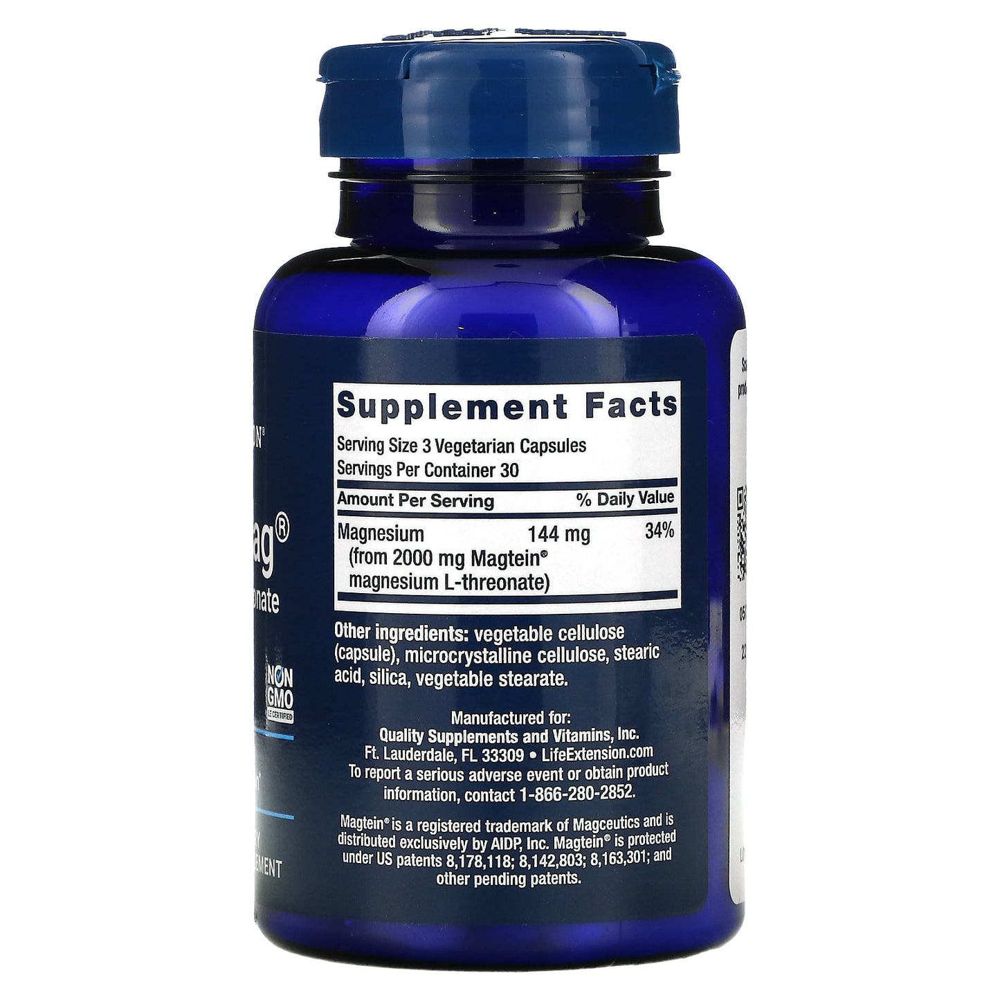 Neuro-Mag, Magnesium L-Threonate, 90 Vegetarian Capsules