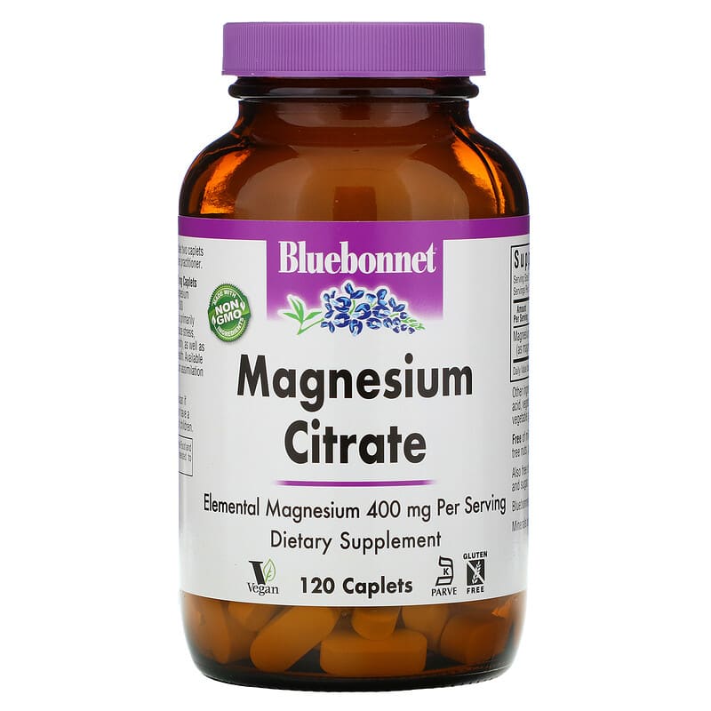 Magnesium Citrate, 400 mg, 120 Caplets