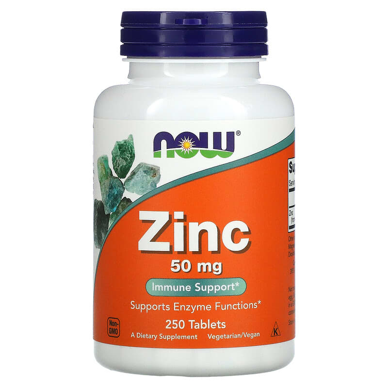 Zinc, 50 mg, 250 Tablets