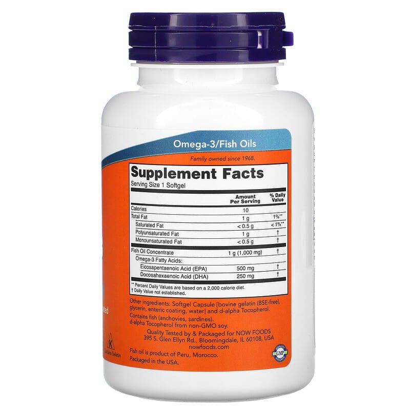 Ultra Omega-3, 500 EPA / 250 DHA, 90 Enteric Coated Softgels