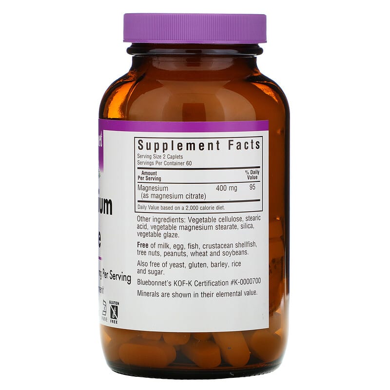 Magnesium Citrate, 400 mg, 120 Caplets