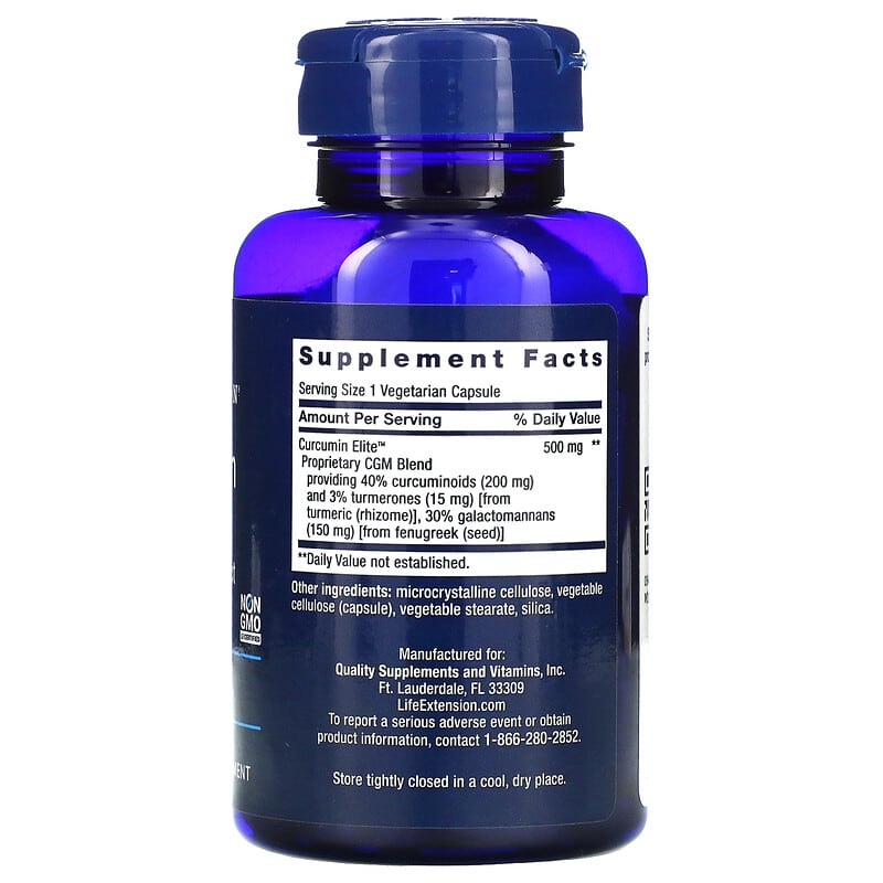 Curcumin Elite, Turmeric Extract, 60 Vegetarian Capsules