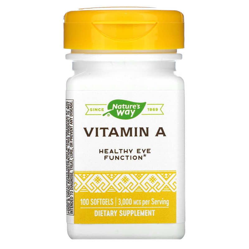 Vitamin A, 3,000 mcg, 100 Softgels