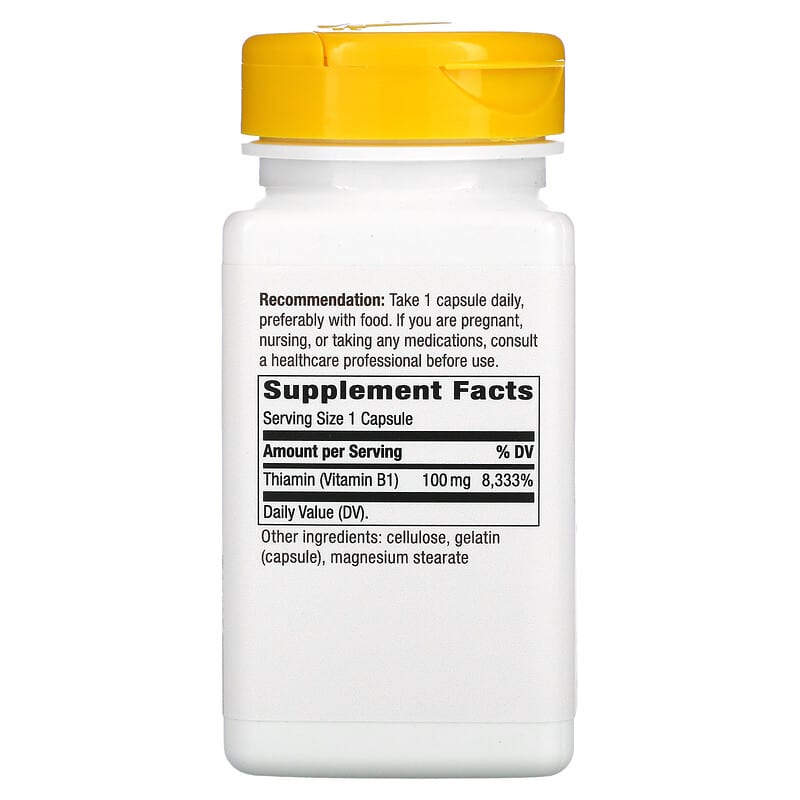 Vitamin B-1, 100 mg, 100 Capsules