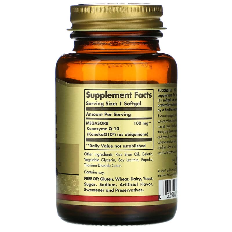 Megasorb CoQ-10, 100 mg, 60 Softgels