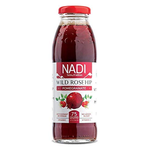 Wild Rosehip - Pomegranate - Organic Juice - 10oz Glass Bottles