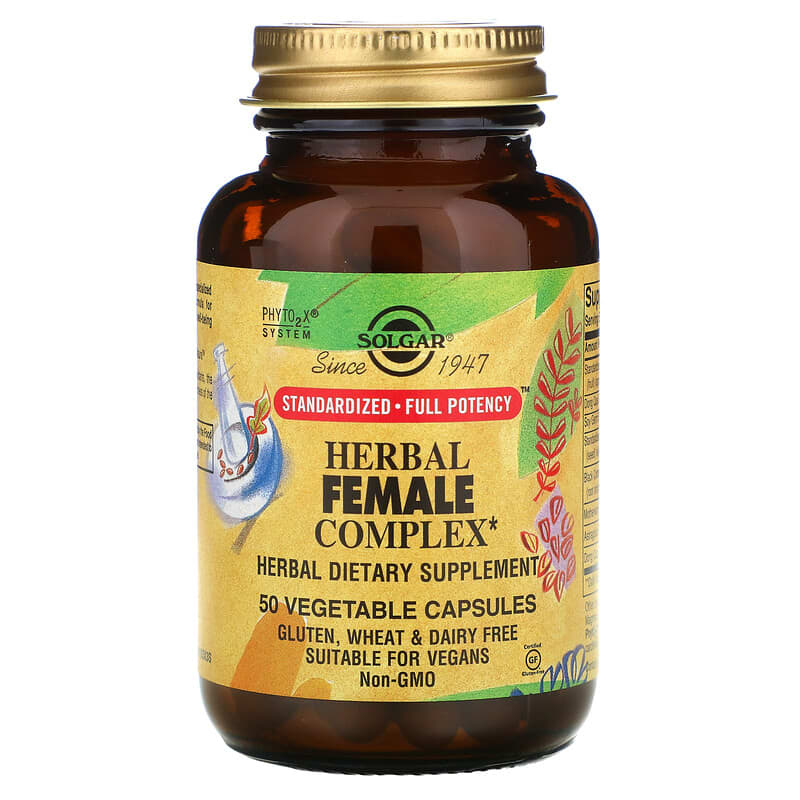 Herbal Female Complex, 50 Vegetable Capsules