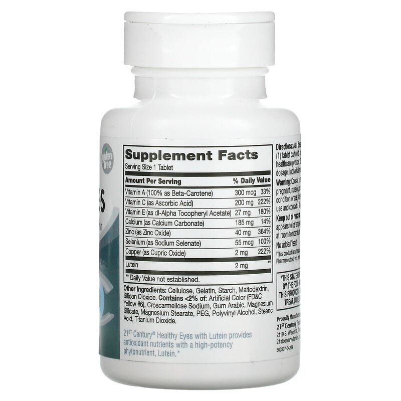 Healthy Eyes, Lutein and Antioxidants, 60 Tablets