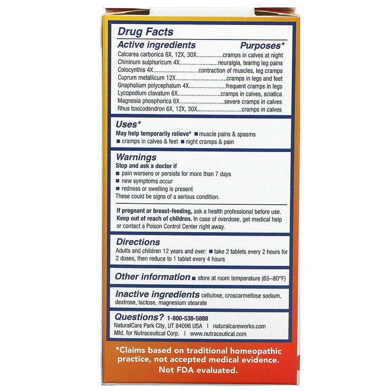 Leg Cramps, 60 Tablets