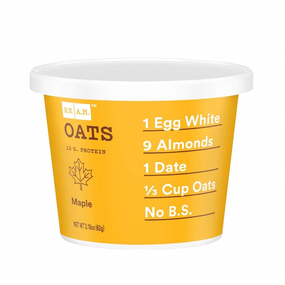 RXBAR, Rx A.M. Oats, Maple, 12ct, 2.18oz Cups, 12 Gluten Free Oatmeal Cups