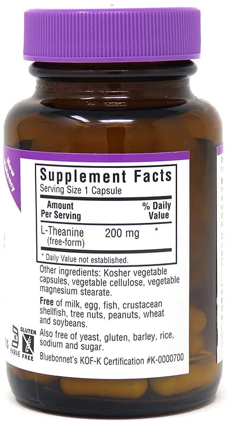 L-Theanine 200 mg, 30 Count