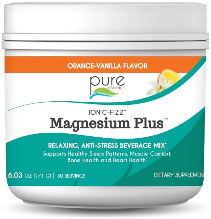 Ionic Fizz Magnesium Plus - Magnesium Powder (Orange Vanilla, 6.03 oz)