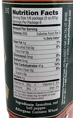 Valence Naturally Plant Based Pasta Red Pepper Fettuccine 12oz 340g