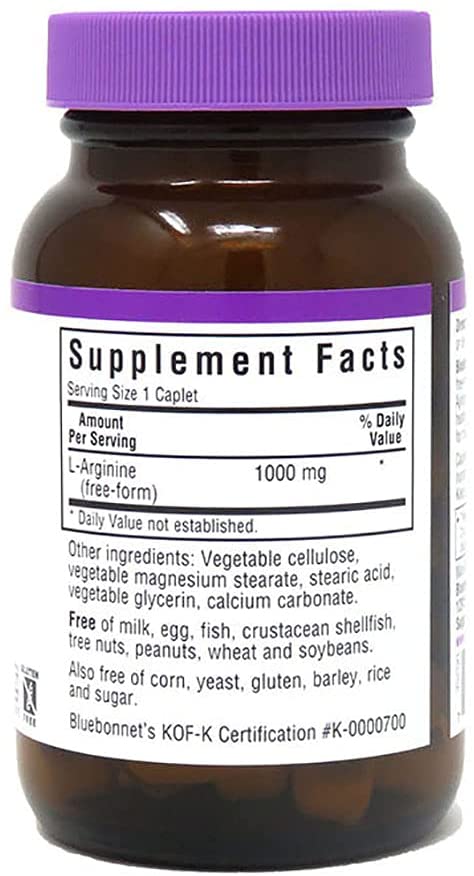 L-Arginine 1000mg, 50 Caplets