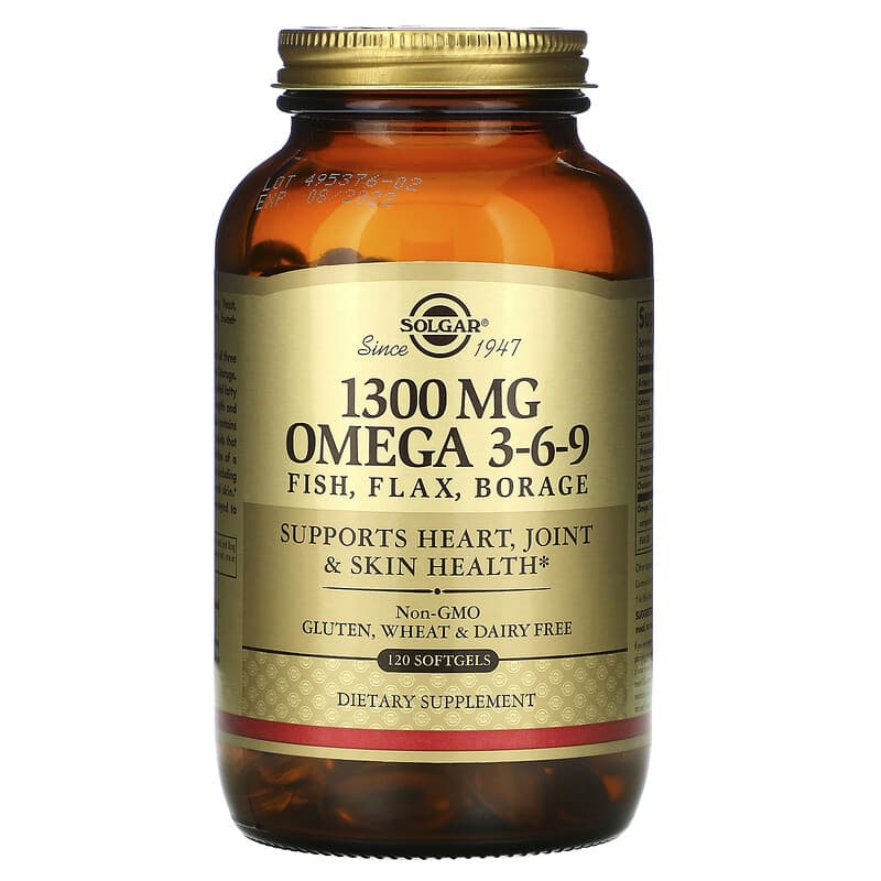 Omega 3-6-9, 1,300 mg, 120 Softgels