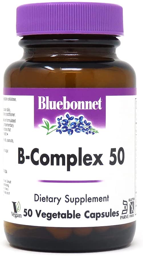 Bluebonnet Nutrition B Complex 50 Vegetable Capsules