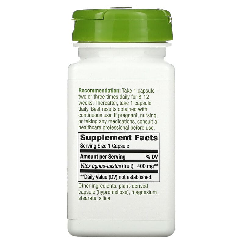 Vitex Fruit, 400 mg, 100 Vegan Capsules