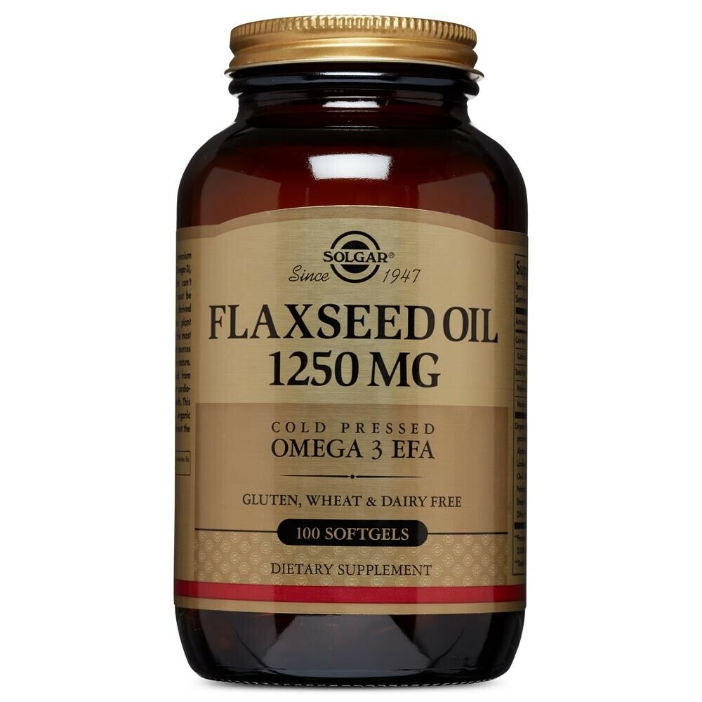 Flaxseed Oil, 1,250 mg, 100 Softgels