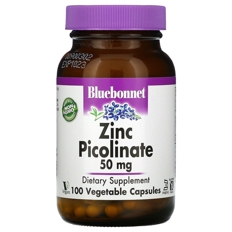 Zinc Picolinate, 50 mg, 100 Vegetable Capsules