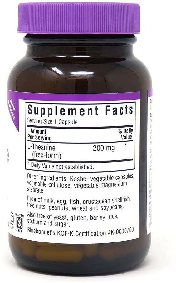 L-Theanine 200 mg, 60 Count