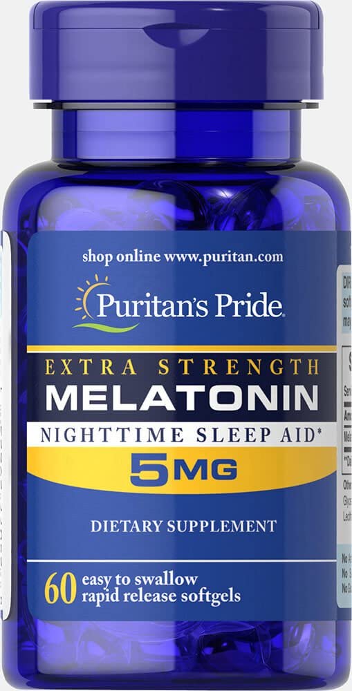 Extra Strength Melatonin 5 mg-60 Softgels